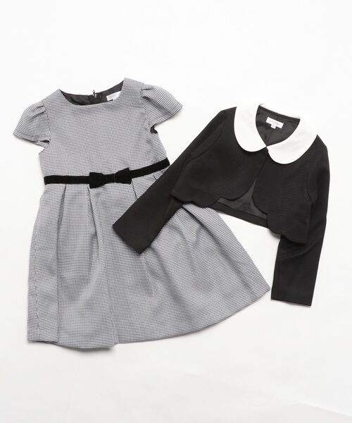 Catherine Cottage（キャサリンコテージ）の「スカラップヘムボレロ＆ワンピースセット（スーツセット・キッズ・ブラック/グレー/ブラック系2/ブラック系1・110/120/130）」の15枚目の写真