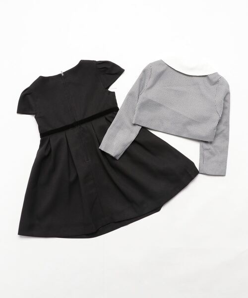 Catherine Cottage（キャサリンコテージ）の「スカラップヘムボレロ＆ワンピースセット（スーツセット・キッズ・ブラック/グレー/ブラック系2/ブラック系1・110/120/130）」の14枚目の写真