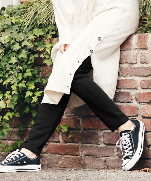 KOBE LETTUCE（コウベレタス）の「[M/L]選べる2サイズ！ウエストゴムあったか裏起毛スウェットパンツ＊レディース/ボトムス[M2333]神戸レタス（レギンス/スパッツ・レディース・グレー/ブラック/モカ・L/M）」の7枚目の写真