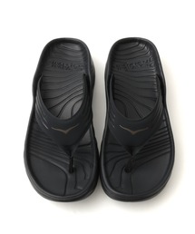 HOKA ORA RECOVERY FLIP (Black/Dark Gull Gray)