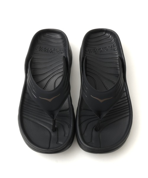 HOKA(ホカ)の「HOKA ORA RECOVERY FLIP (Black/Dark Gull Gray)(サンダル・メンズ・ブラック・26.0cm/27.0cm/28.0cm/29.0cm/25.0cm)」の1枚目の写真