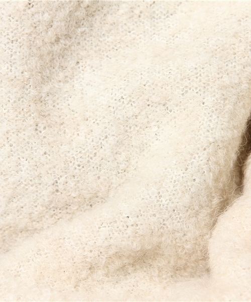 CROON A SONG（クルーンアソング）の「アルパカループロング カーディガン（カーディガン/ボレロ・レディース・アイボリー/グレー/ブラウン/ライトグリーン・FREE）」の10枚目の写真