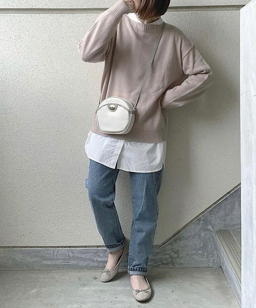 reca（レカ）の「ボートネックゆったりニット（ニット/セーター・レディース・ライトブルー/オフホワイト/ライトパープル/ライトピンク/ベージュ・FREE）」の15枚目の写真