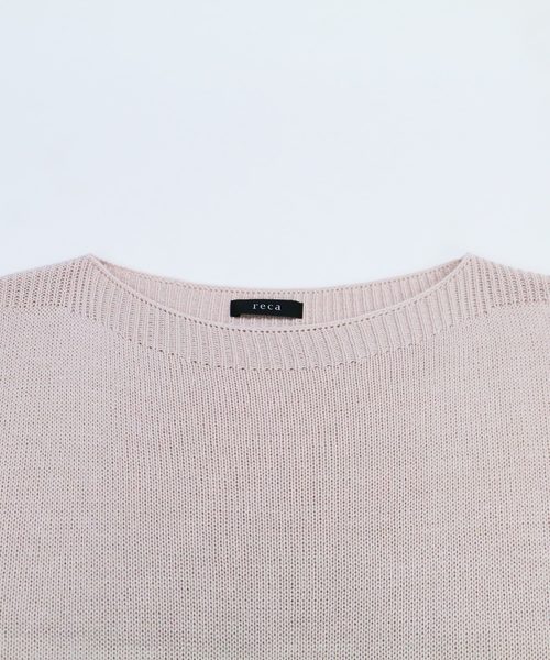 reca（レカ）の「ボートネックゆったりニット（ニット/セーター・レディース・ライトブルー/オフホワイト/ライトパープル/ライトピンク/ベージュ・FREE）」の6枚目の写真