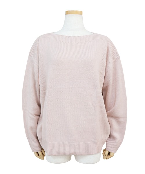 reca（レカ）の「ボートネックゆったりニット（ニット/セーター・レディース・ライトブルー/オフホワイト/ライトパープル/ライトピンク/ベージュ・FREE）」の10枚目の写真