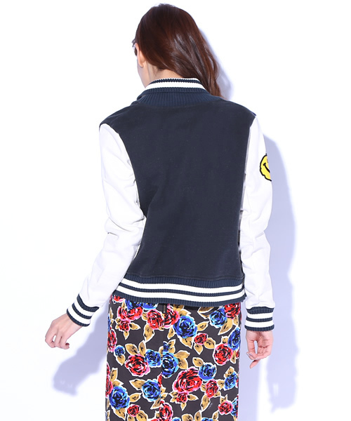 Ray BEAMS（レイビームス）の「JACKSON MATISSE×Ray BEAMS / 別注 Studium Jacket（ブルゾン・レディース・グレー/ネイビー・ONE SIZE）」の4枚目の写真