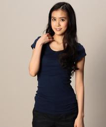 BEAUTY&YOUTH UNITED ARROWS | BYBC フラットシームフレンチスリーブ ▽：◆(Tシャツ/カットソー)