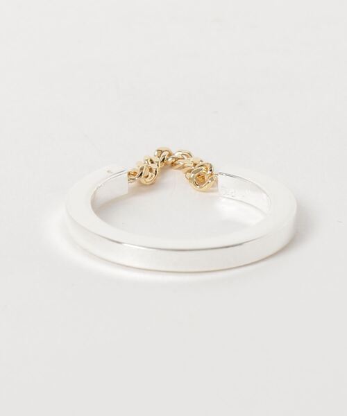 YArKA（ヤーカ）の「【YArKA/ヤーカ】silver925 chain bridge ring[haci] /チェーンリング シルバー925（リング・レディース・シルバー/その他11・#13/#11/#9/#17/#15/#19）」の4枚目の写真