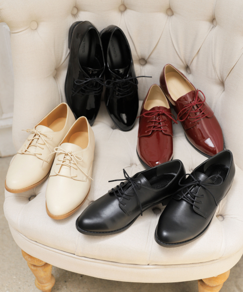 GLOBAL WORK（グローバルワーク）の「【抗菌防臭】らくっションマニッシュシューズ/841393（ドレスシューズ・レディース・オフホワイト/ブラック/ブラック系その他/ボルドー・LARGE/MEDIUM/SMALL）」の11枚目の写真