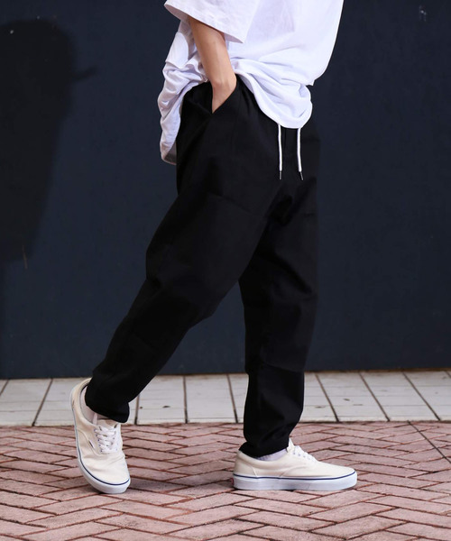 revertical(リバーティカル)の「無地 リラックス アンクル テーパードパンツ(スラックス・メンズ・ブラック/ベージュ/モカ・M/L)」の10枚目の写真