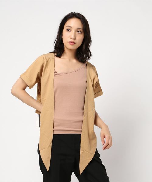 one way（ワンウェイ）の「2WAY SETUP CS（Tシャツ/カットソー・レディース・ホワイト/オフホワイト/ブラック/ダークオレンジ・FREE）」の2枚目の写真