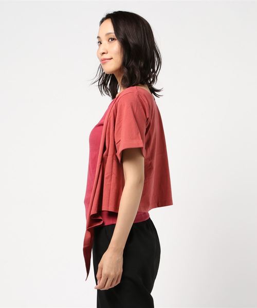 one way（ワンウェイ）の「2WAY SETUP CS（Tシャツ/カットソー・レディース・ホワイト/オフホワイト/ブラック/ダークオレンジ・FREE）」の5枚目の写真