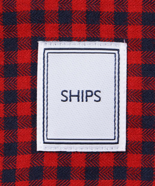 SHIPS(シップス)の「SD: ウォッシュド ギンガムチェック ネル シャツ(シャツ/ブラウス・メンズ・レッド/コバルトブルー・SMALL/MEDIUM/LARGE/X-LARGE)」の9枚目の写真