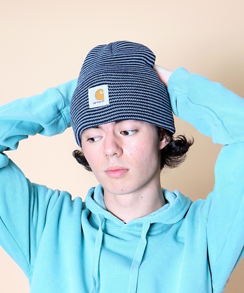 Carhartt（カーハート）の「【 Carhartt / カーハート 】 # アクリルワッチ M Acrylic Watch Hat A18 帽子 ビーニー（ニットキャップ/ビーニー・メンズ・ライム/ネイビー/オレンジ/ブラック/ホワイト/チャコールグレー/ダークブラウン/ブラウン/ブルー系その他/ブラウン系その他/ヘザーグレー/ブラック×ホワイト・FREE）」の11枚目の写真