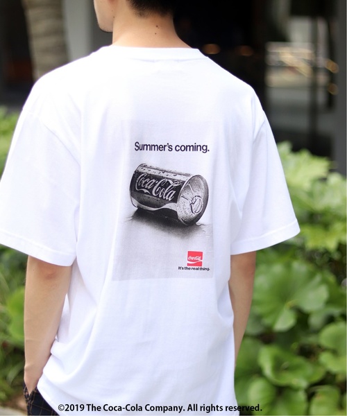 417 EDIFICE(フォーワンセブンエディフィス)の「COCA-COLA / BACK PRINT PHOTO T-SH(Tシャツ/カットソー・メンズ・ホワイト/ブラック・SMALL/MEDIUM/LARGE/X-LARGE)」の9枚目の写真