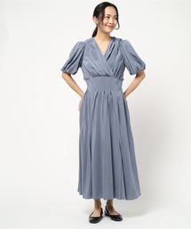 新品タグ付　カーサフライン　カシュクール　ロングワンピース　ティアード 新品タグ付 カーサフライン カシュクール ロングワンピース