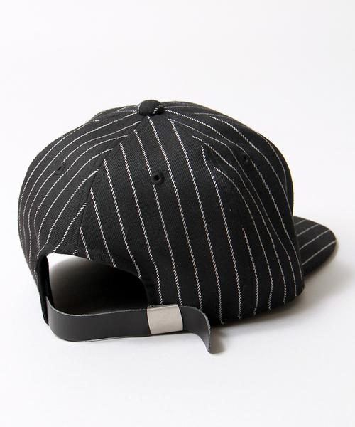 WEGO（ウィゴー）の「WEGO/ストライプベースボールキャップ（キャップ・メンズ・ブラック/グレー/ネイビー・FREE）」の5枚目の写真