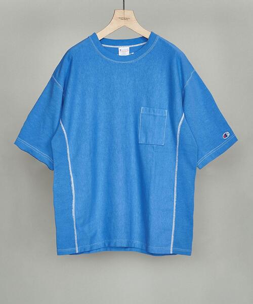 Champion（チャンピオン）の「【別注】 ＜CHAMPION(チャンピオン）＞ 1POCKET TEE/Tシャツ（Tシャツ/カットソー・メンズ・ライトブルー/ライム/ホワイト/シャーベット・XL/L/S/M）」の3枚目の写真