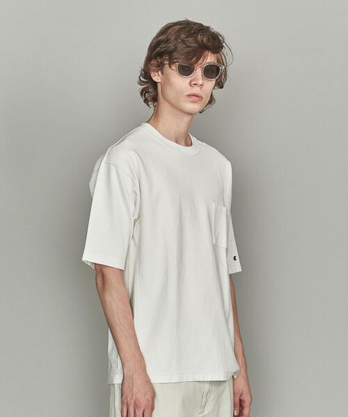 Champion（チャンピオン）の「【別注】 ＜CHAMPION(チャンピオン）＞ 1POCKET TEE/Tシャツ（Tシャツ/カットソー・メンズ・ライトブルー/ライム/ホワイト/シャーベット・XL/L/S/M）」の6枚目の写真