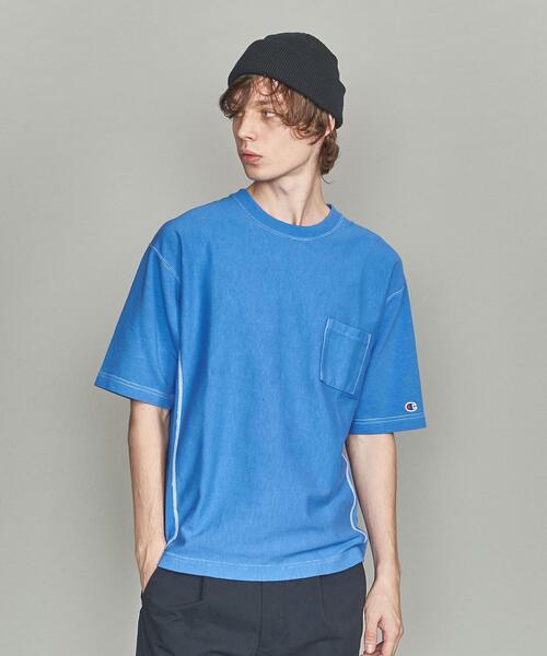 Champion（チャンピオン）の「【別注】 ＜CHAMPION(チャンピオン）＞ 1POCKET TEE/Tシャツ（Tシャツ/カットソー・メンズ・ライトブルー/ライム/ホワイト/シャーベット・XL/L/S/M）」の17枚目の写真