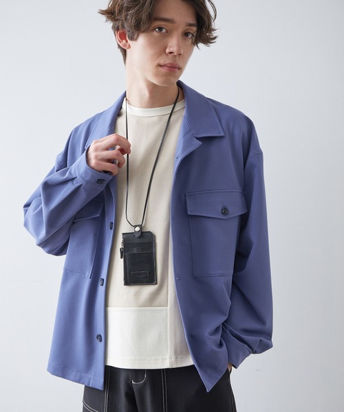 JUNRED（ジュンレッド）の「レザーネックウォレット（コインケース・メンズ・ブラック/ダークブラウン・FREE）」の6枚目の写真