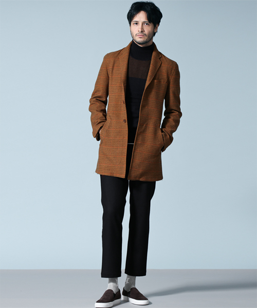 NANO universe（ナノユニバース）の「テーパードクロップドスラックス（スラックス・メンズ・グレー系その他/ネイビー・50/48/46/44）」の3枚目の写真