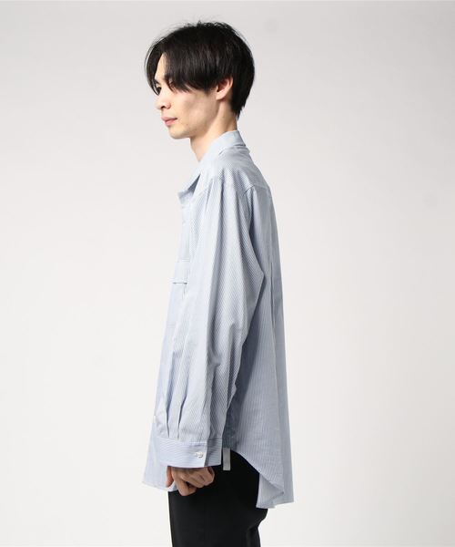 THEE（シー）の「【THEE】アンビバレント / DR-SH-04-A（シャツ/ブラウス・メンズ・サックスブルー・1/2）」の3枚目の写真