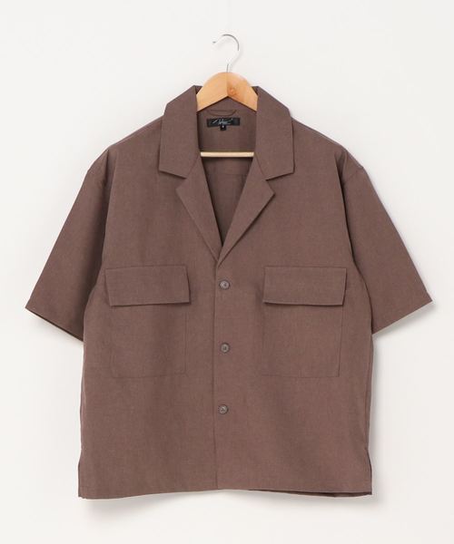 VIBGYOR(ヴィブジョー)の「VIBGYOR Select/ポリトロテーラードカラーシャツ(BI)(シャツ/ブラウス・メンズ・ダークパープル/マスタード/グリーン/グレー/ホワイト/ブラック・MEDIUM/LARGE)」の18枚目の写真