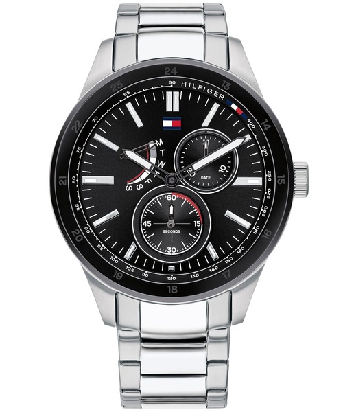 TOMMY HILFIGER（トミーヒルフィガー）の「【TOMMY HILFIGER】トミーヒルフィガー AUSTIN 腕時計 マルチファンクション クォーツ（アナログ腕時計・メンズ・ブラック/ブルー・FREE）」の2枚目の写真