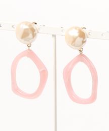 【tschuss(チュース)】パール＆ミルキーカラーイヤリング