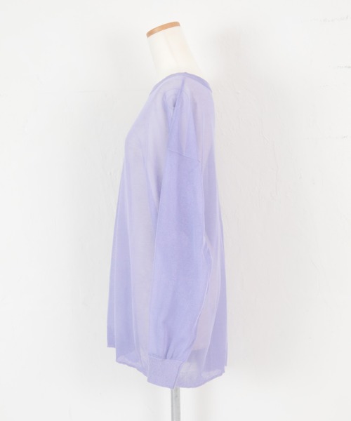 titivate（ティティベイト）の「ｻｲﾄﾞｽﾘｯﾄｵｰﾊﾞｰｻｲｽﾞｼｱｰﾆｯﾄ（ニット/セーター・レディース・ブラック/ベージュ/オリーブ/ピンク/アイボリー/ラベンダー・FREE）」の19枚目の写真