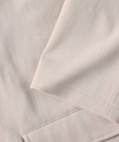 RAG MACHINE（ラグマシーン）の「【RAG MACHINE】セットアップノーカラージャケット（ノーカラージャケット・レディース・ベージュ/ブラウン/オフホワイト・M/L）」の11枚目の写真