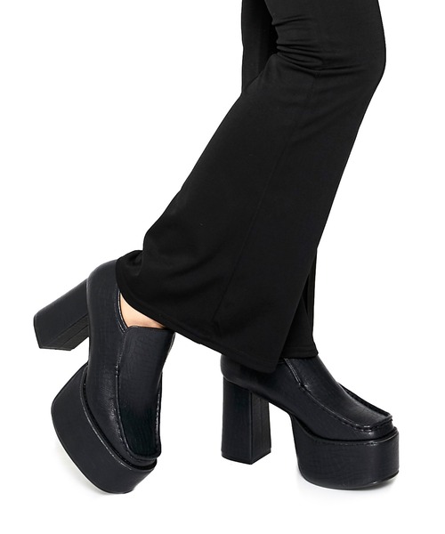 Mafmof（マフモフ）の「Mafmof(マフモフ) BLACK厚底シューズ（ローファー・レディース・ブラック/ブラック系その他・S/M/L/LL）」の18枚目の写真