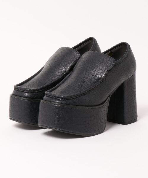 Mafmof（マフモフ）の「Mafmof(マフモフ) BLACK厚底シューズ（ローファー・レディース・ブラック/ブラック系その他・S/M/L/LL）」の17枚目の写真