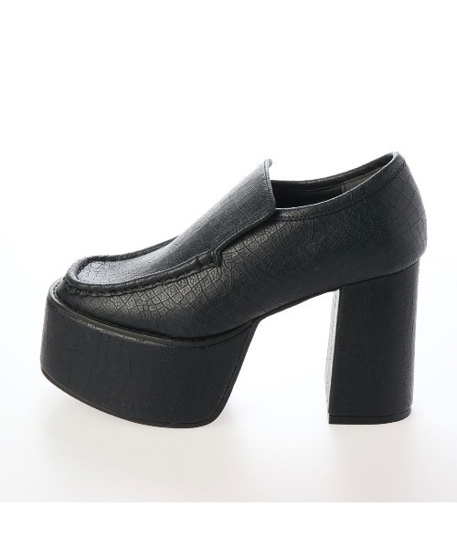 Mafmof（マフモフ）の「Mafmof(マフモフ) BLACK厚底シューズ（ローファー・レディース・ブラック/ブラック系その他・S/M/L/LL）」の10枚目の写真