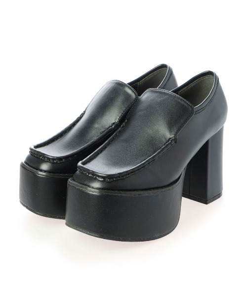 Mafmof（マフモフ）の「Mafmof(マフモフ) BLACK厚底シューズ（ローファー・レディース・ブラック/ブラック系その他・S/M/L/LL）」の6枚目の写真