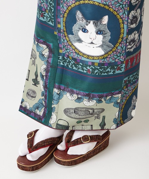 ふりふ（フリフ）の「小紋「猫物語」（着物）」 - WEAR