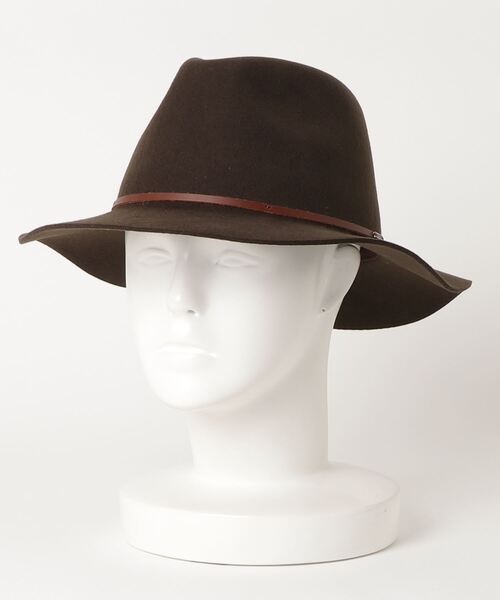 BRIXTON(ブリクストン)の「【BRIXTON】WESLEY FEDORA(ハット)」|ブラウン