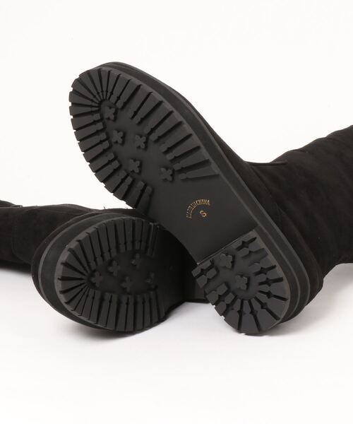 KOBE LETTUCE（コウベレタス）の「タンクソールロングブーツ（ブーツ・レディース・ブラック/ダークブラウン/ブラック系その他・LL/S/M/L）」の4枚目の写真