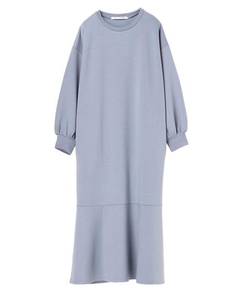 RAY CASSIN FAVORI（レイカズンフェバリ）の「・RAY CASSIN FAVORI 　ネオプレーンラッフルワンピース＊（ワンピース・レディース・ブラック/グレイッシュベージュ/ブルー/ラベンダー・FREE）」の20枚目の写真