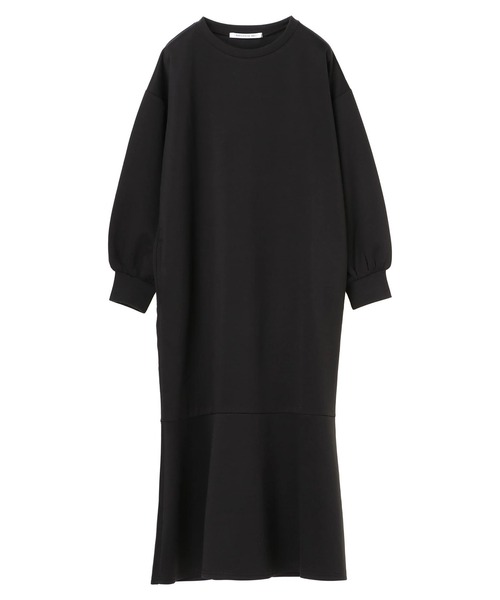 RAY CASSIN FAVORI（レイカズンフェバリ）の「・RAY CASSIN FAVORI 　ネオプレーンラッフルワンピース＊（ワンピース・レディース・ブラック/グレイッシュベージュ/ブルー/ラベンダー・FREE）」の2枚目の写真