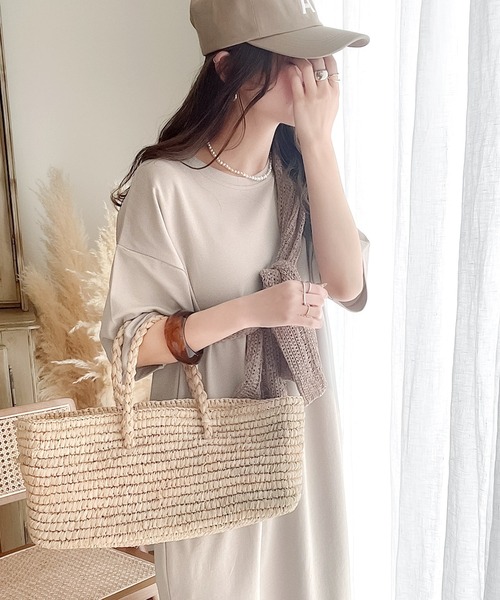 classicalelf(クラシカルエルフ)の「綿100% ゆるっと、大人のためのリラックスワンピ。(ワンピース・レディース・ブラック/ベージュ/ブラウン/ブルー・MEDIUM/LARGE/X-LARGE/SMALL)」の20枚目の写真