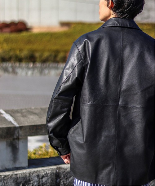 EDIFICE カウレザーカバーオール