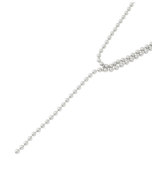 VIS（ビス）の「ボールチェーンネックレス（ネックレス・レディース・シルバー・FREE）」の4枚目の写真