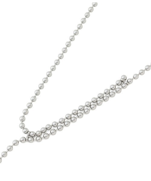 VIS（ビス）の「ボールチェーンネックレス（ネックレス・レディース・シルバー・FREE）」の5枚目の写真