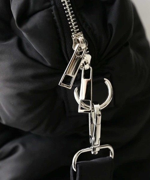 antiqua（アンティカ）の「ボンディングボストンショルダーバッグ（ショルダーバッグ・レディース・ブラック/カーキ・FREE）」の8枚目の写真