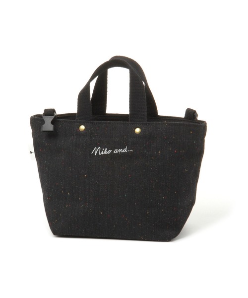 niko and...（ニコアンド）の「オリジナルリカバーニコロゴトートショルダーバッグ（トートバッグ・レディース・ホワイト/ブラック/グレー・0）」の4枚目の写真