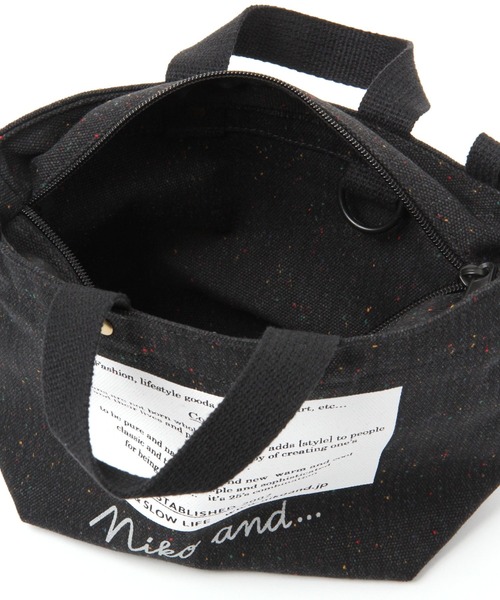niko and...（ニコアンド）の「オリジナルリカバーニコロゴトートショルダーバッグ（トートバッグ・レディース・ホワイト/ブラック/グレー・0）」の14枚目の写真