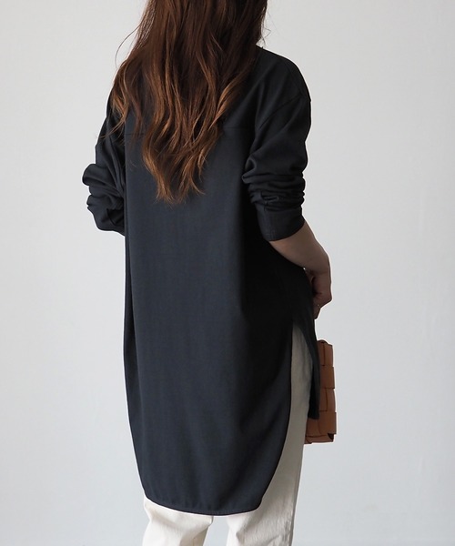 Riberry（リベリー）の「FAIRHOPE フットボールTシャツ/カレッジTシャツ（Tシャツ/カットソー・レディース・オフホワイト/スミクロ/モカ/ブルー/グリーン/ピンク/ホワイト×グリーン/ホワイト×ブラック・FREE）」の17枚目の写真