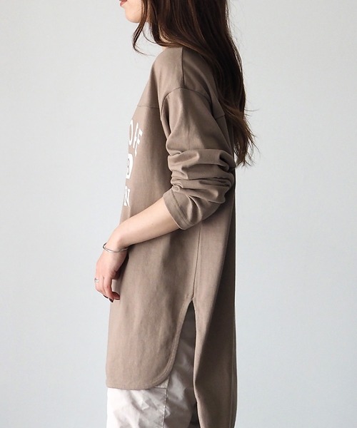 Riberry（リベリー）の「FAIRHOPE フットボールTシャツ/カレッジTシャツ（Tシャツ/カットソー・レディース・オフホワイト/スミクロ/モカ/ブルー/グリーン/ピンク/ホワイト×グリーン/ホワイト×ブラック・FREE）」の15枚目の写真